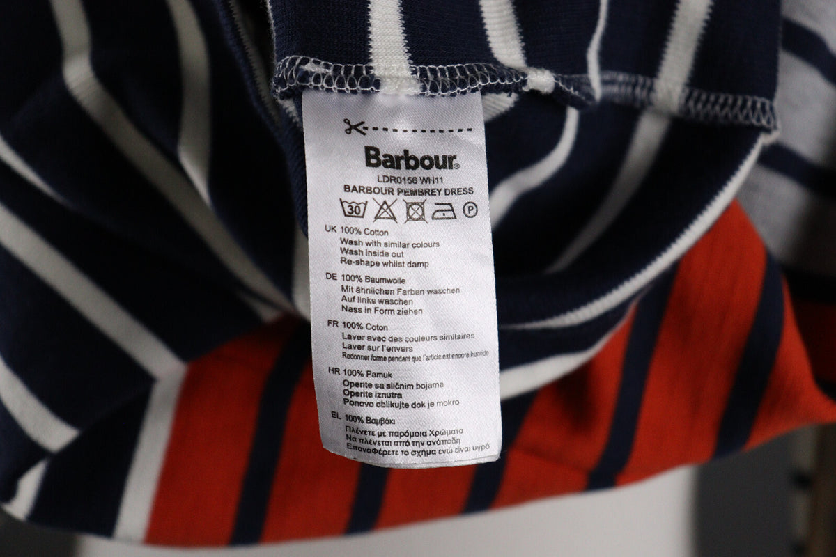Barbour Multicour Beacon Brand Striped Pembrey Sweater Dress EU 40 UK 14 US 10