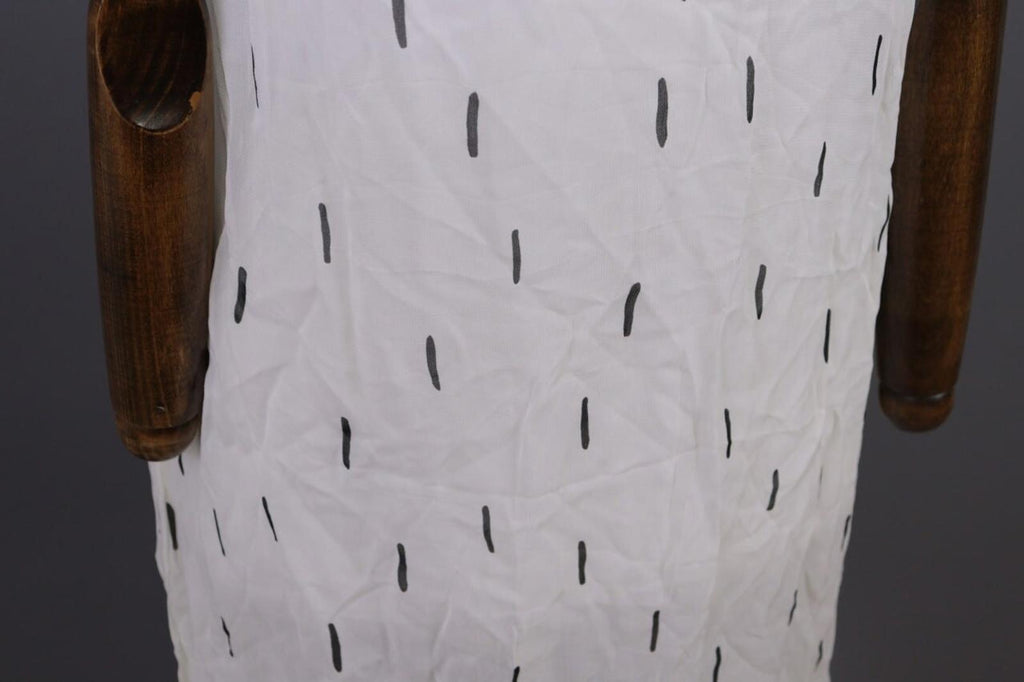 GUDRUN SJODEN White Printed Sleeveless Lightweight Blouson Dress – Size S