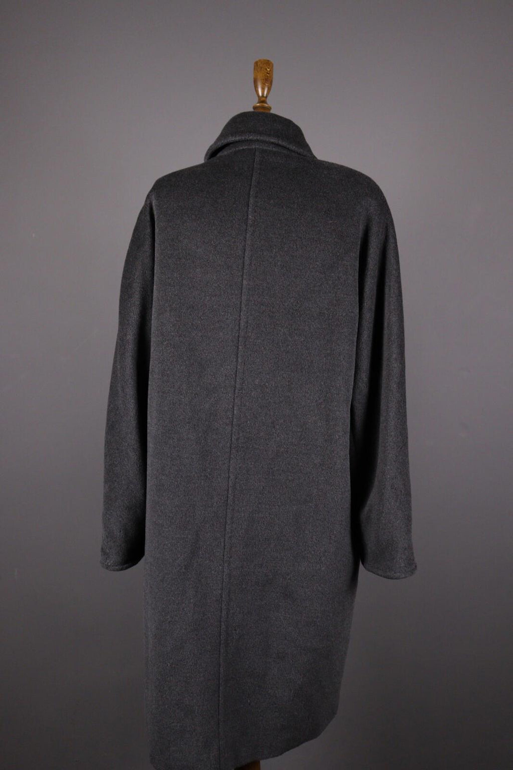MAX MARA Gray Wool Double Breasted Relaxed Overcoat – Size US 10