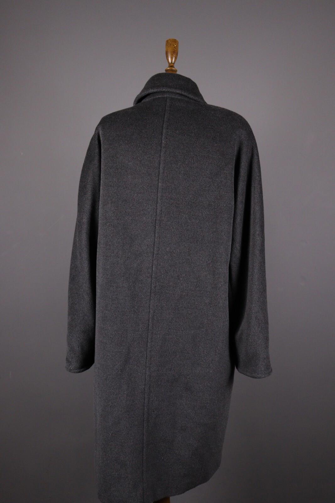 MAX MARA Gray Wool Double Breasted Relaxed Overcoat – Size US 10