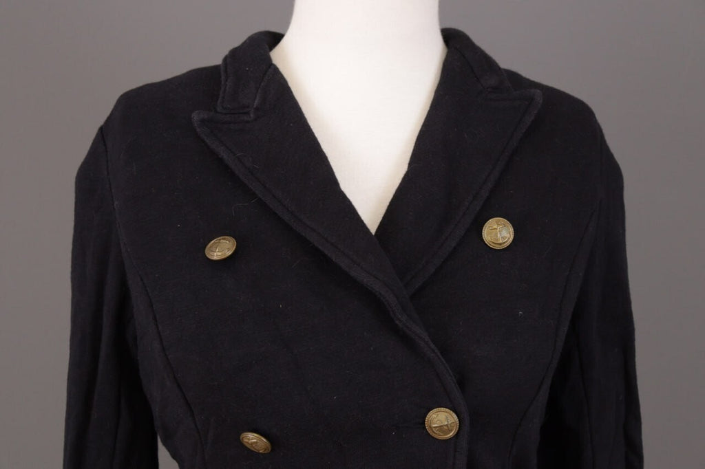 Denim & Supply Ralph Lauren Blue Double Breasted Yachting Military Jacket – Size S
