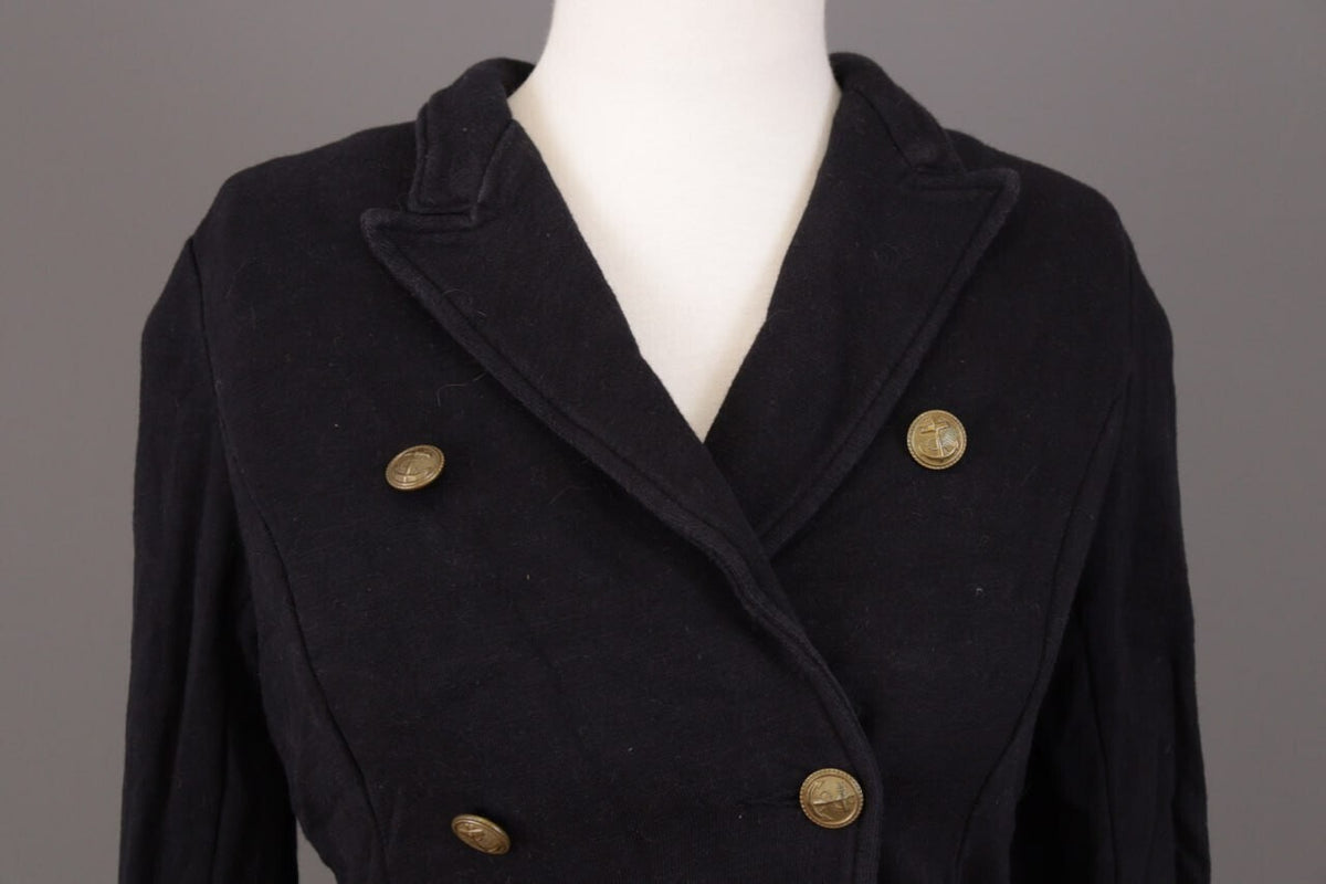 Denim & Supply Ralph Lauren Blue Double Breasted Yachting Military Jacket – Size S