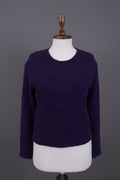 Miss Sixty Purple Knit Cropped Sweater – Size S