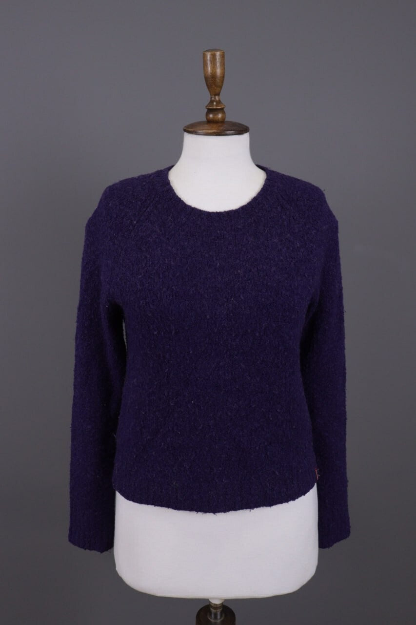 Miss Sixty Purple Knit Cropped Sweater – Size S