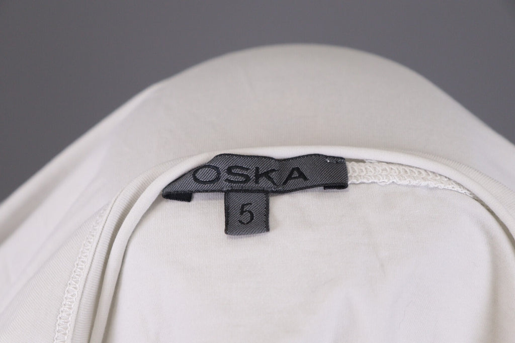 Oska White Long Sleeve Lightweight Summer Top Shirt – Size 5 / 2XL