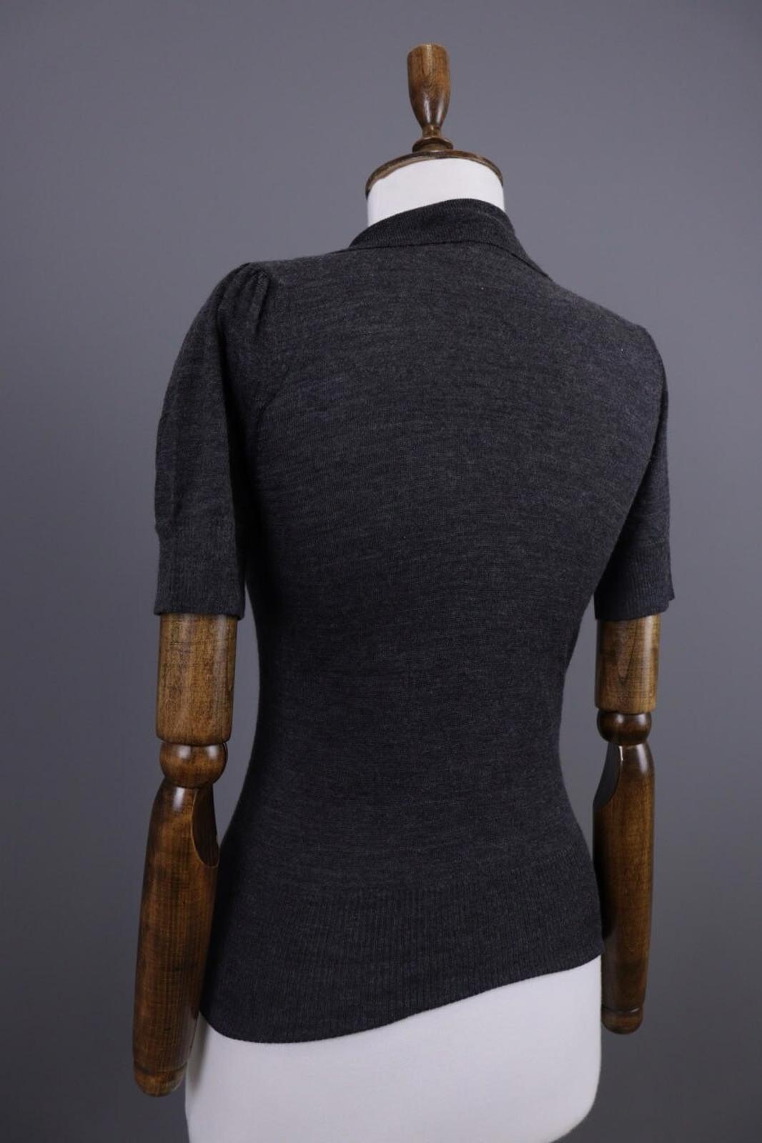 Dolce&Gabbana Gray Henley Short Sleeve Summer Top Shirt – Size M