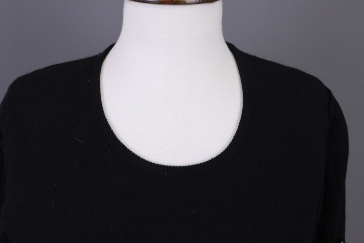 Sonia by Sonia Rykiel Black Wool Angora Knit Sweater 40 / M