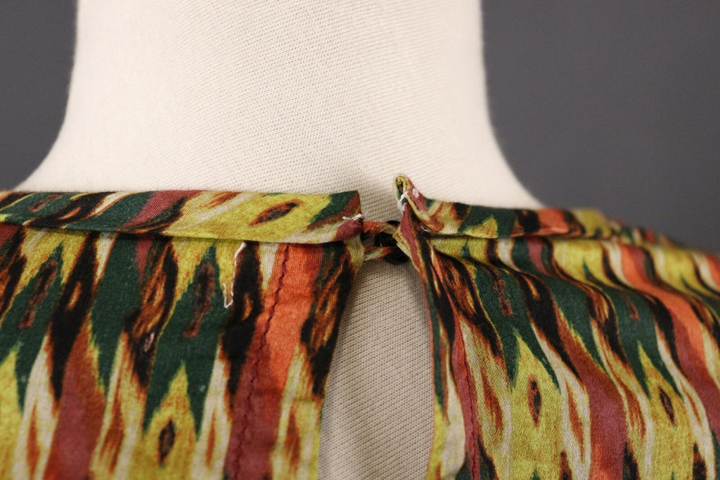 ISABEL MARANT ETOILE Multicolor Abstract Long Sleeve Blouson Top Shirt – Size 38