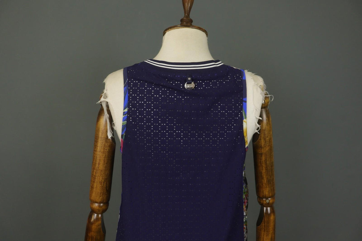 HIGH TECH Multicolor Floral Sleeveless Round Neck Pullover Tank Top – Size S / M
