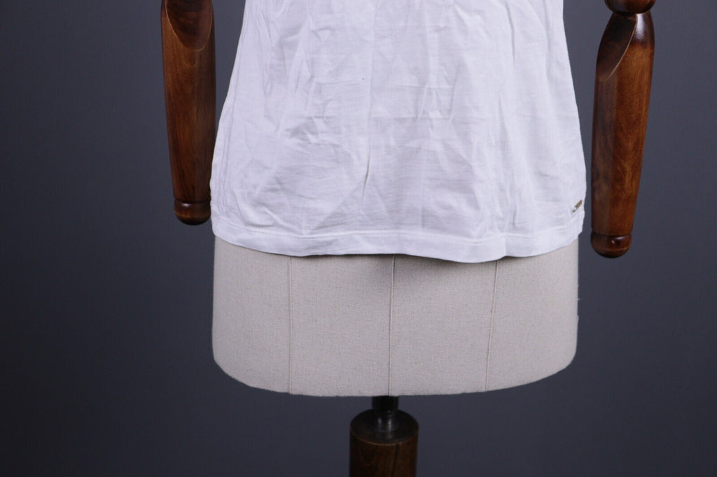 Saint James Depuis 1889 White Henley Short Sleeve Top Blouse Shirt – Size I42 /US6