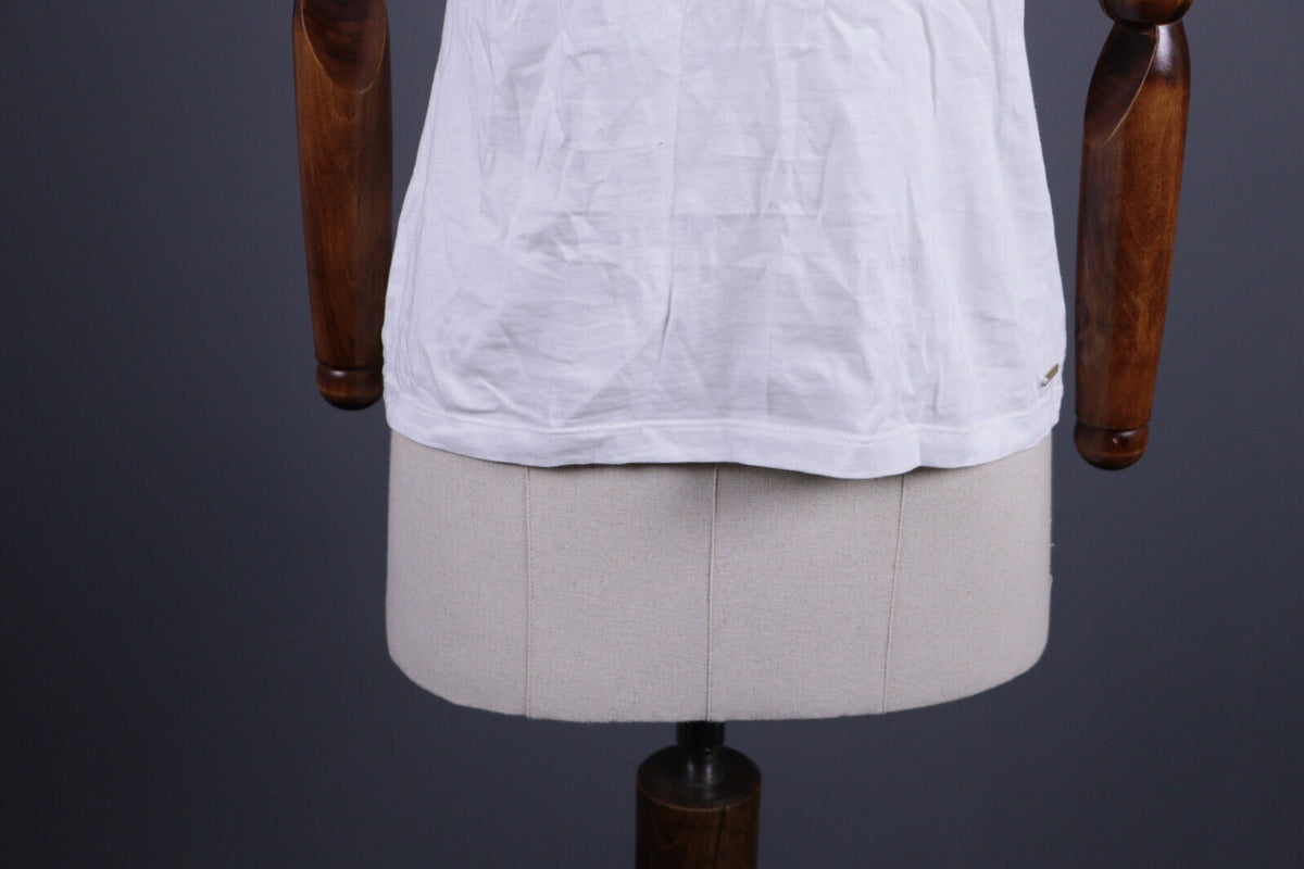 Saint James Depuis 1889 White Henley Short Sleeve Top Blouse Shirt – Size I42 /US6