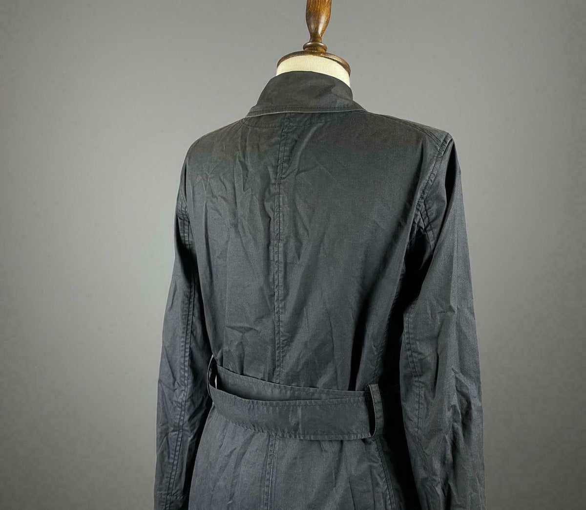 Ralph Lauren Black Belted Double Breasted Coat Jacket – Women's 6
