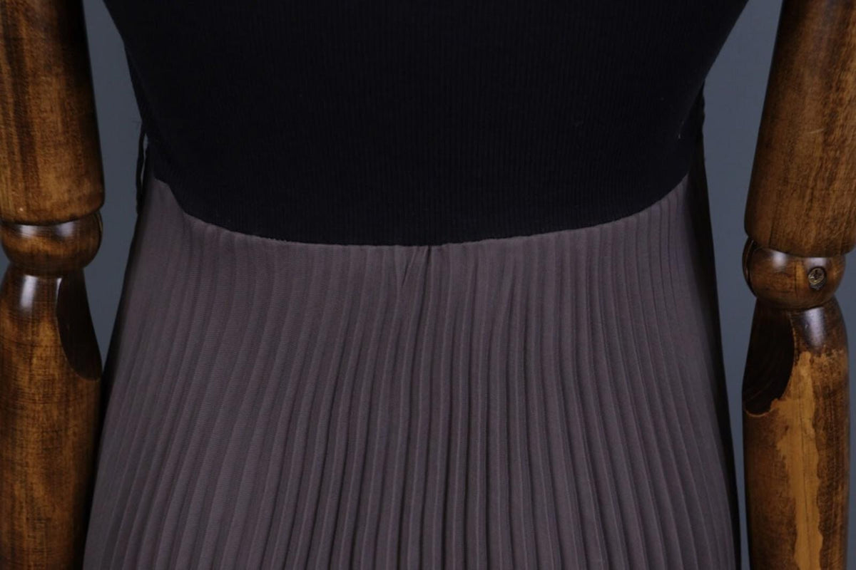 COP COPINE GREEN ROBE Black / Brown Mesh Sleeveless Bodycon Dress – Size 3