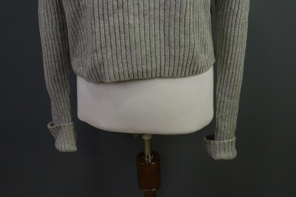 LINDEX Jean Paul Gaultier Gray Turtle Neck Ribbed Sleeve Pullover Sweater – Size L