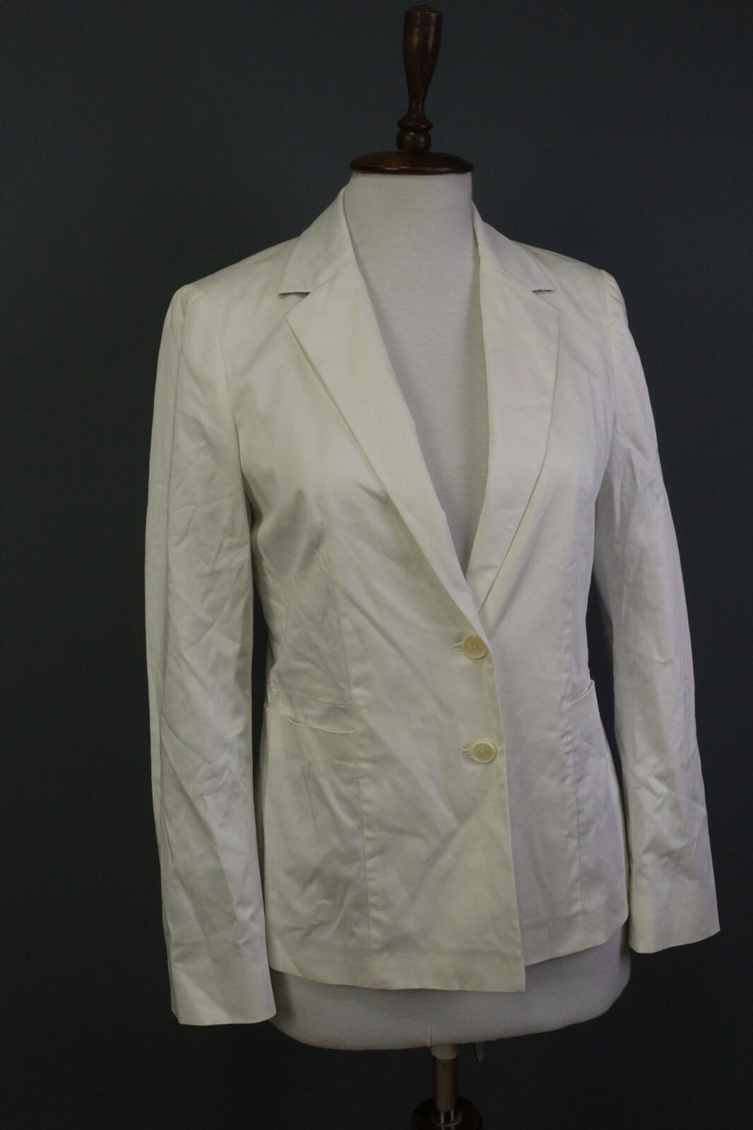 ETRO MILANO White Two Button Blazer Jacket – Size 44