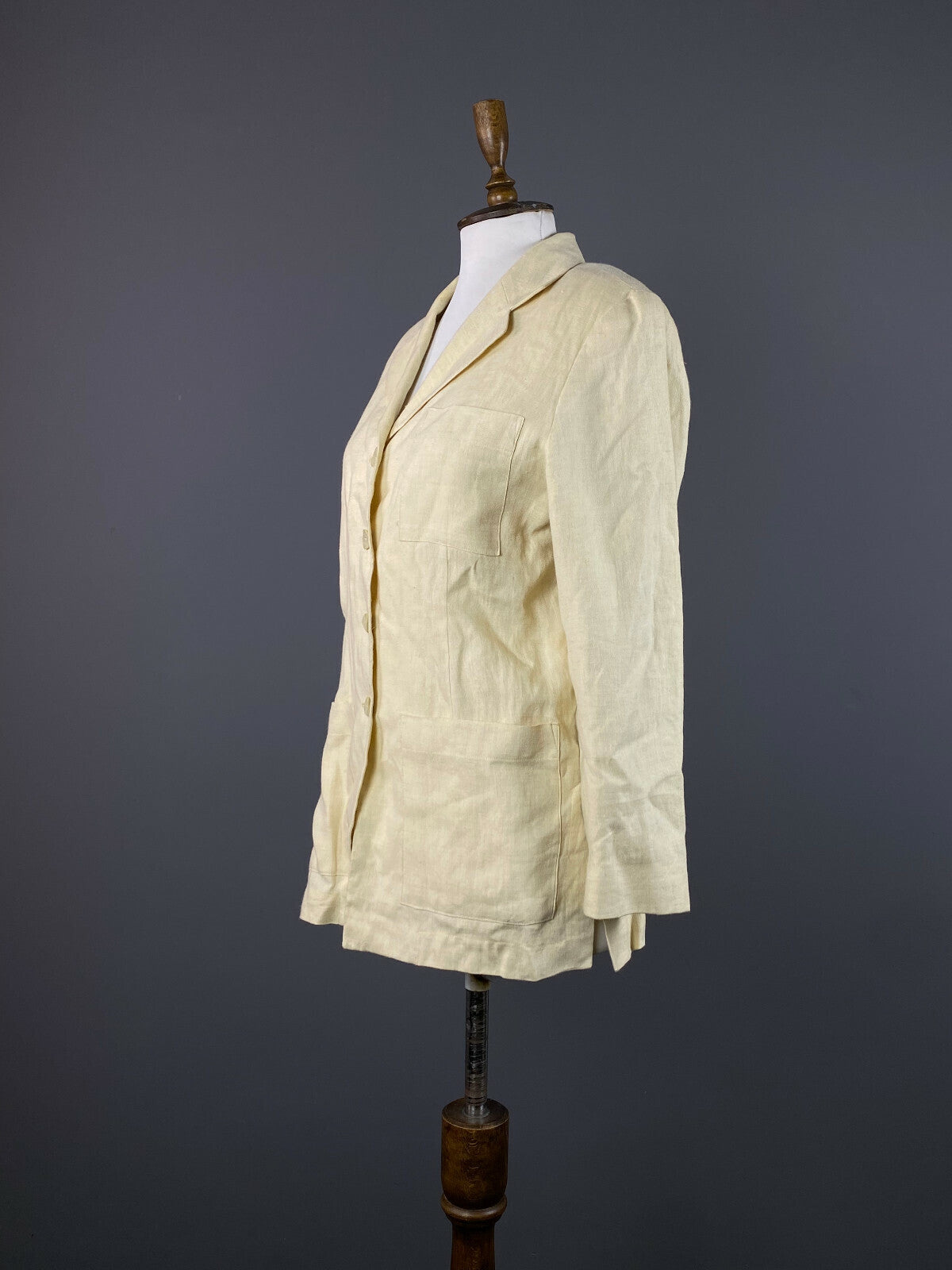 Kenzo Jungle Beige Button Down Blazer Jacket – Women's 38