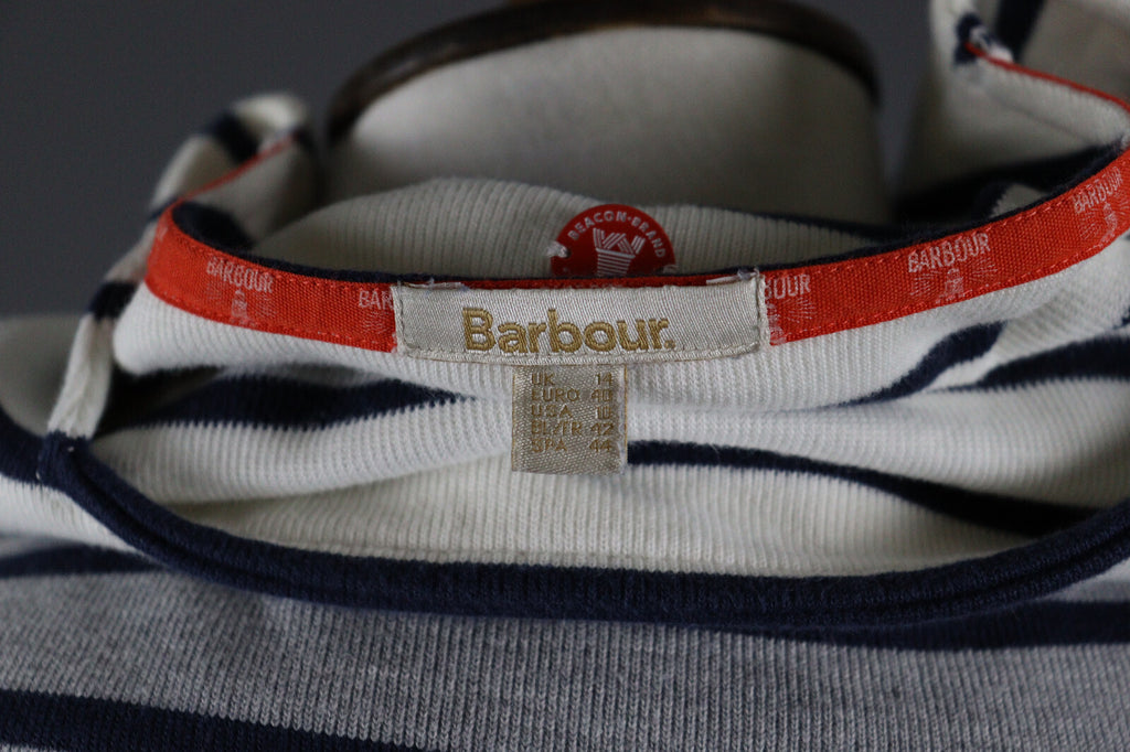 Barbour Multicour Beacon Brand Striped Pembrey Sweater Dress EU 40 UK 14 US 10