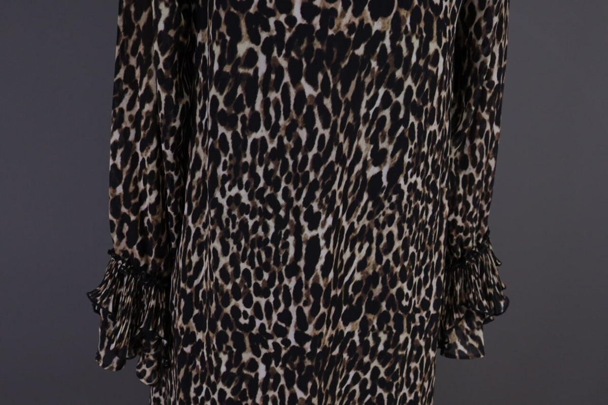 Used True Religion Multicolor Animal Printed V-Neck Summer Evening Midi Dress – Size S