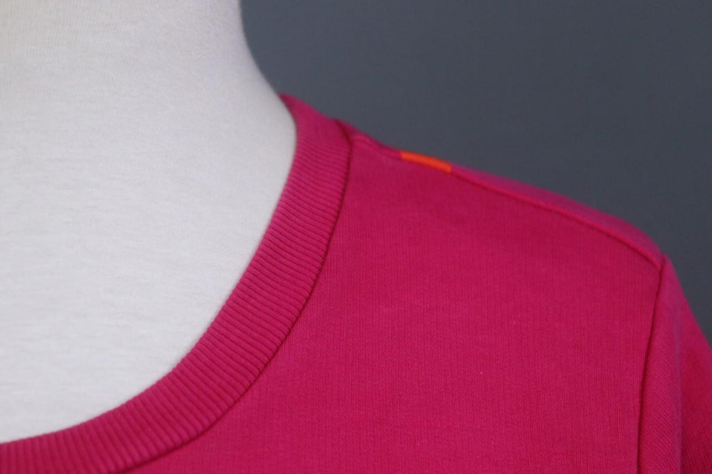 ESCADA Sport Red Cotton Ribbed Cuff & Hem Crew Neck Long Sleeve Sweater – Size M – Used