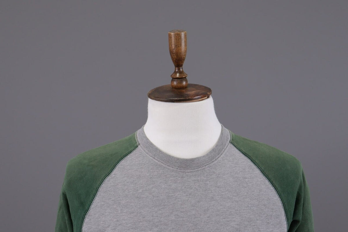 Carhartt Holbrook BI-Color Sweatshirt Gray/Green Sweater – Size M