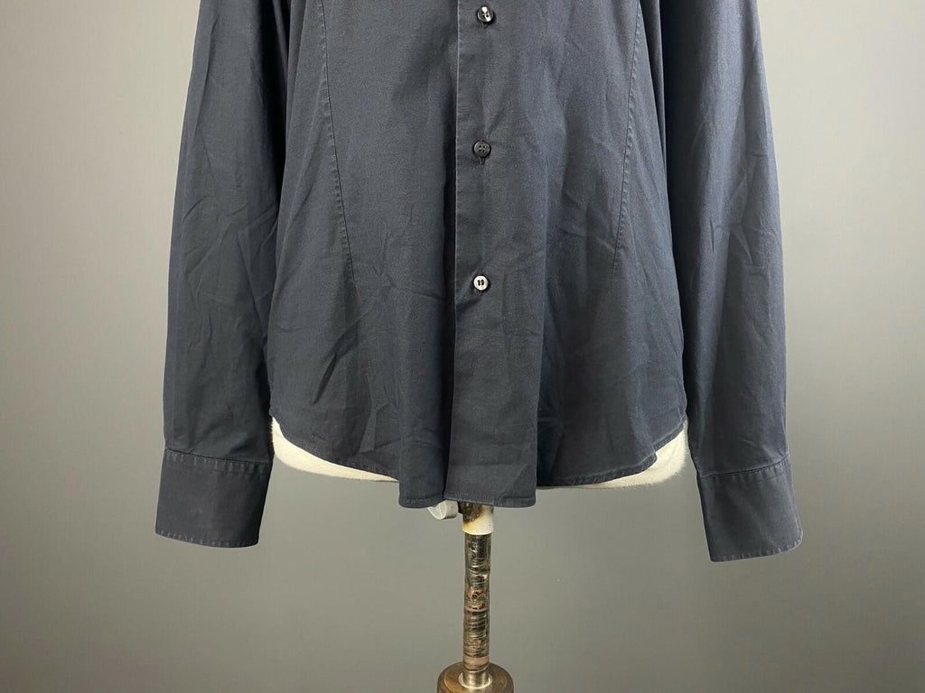VALENTINO ROMA Black Slim Fit Long Sleeve Blouse Shirt – Size 16 / 41