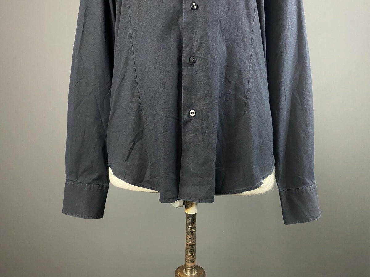 VALENTINO ROMA Black Slim Fit Long Sleeve Blouse Shirt – Size 16 / 41