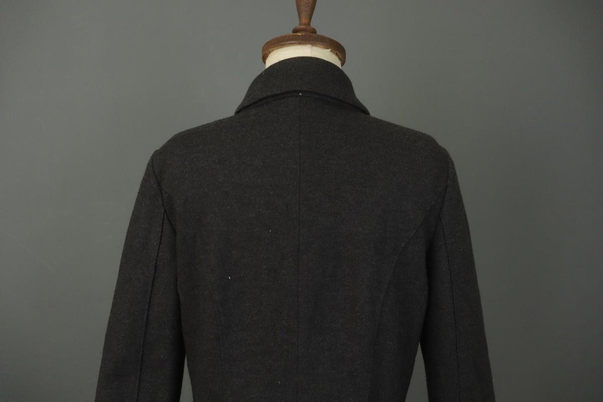 Marccain Black Wool Collared Long Sleeve Button Front Blazer Jacket – Size 5