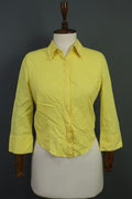 Versace Jeans Couture Button Down Yellow Shirt Vintage – Size Small