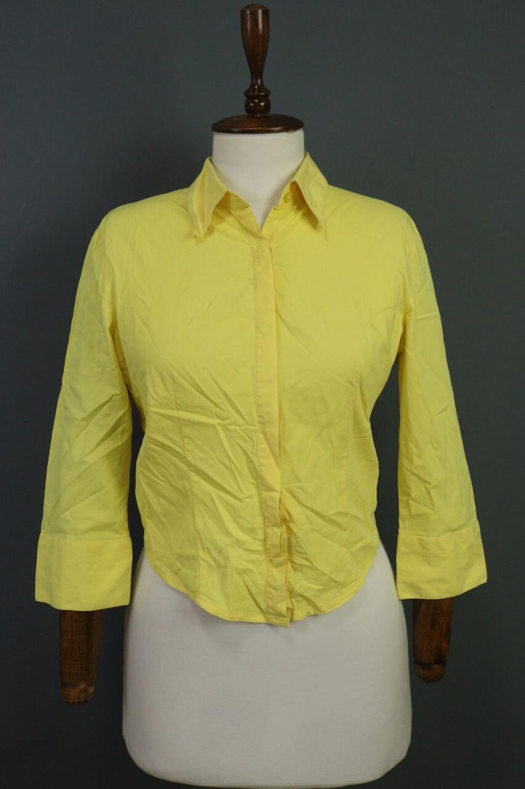 Versace Jeans Couture Button Down Yellow Shirt Vintage – Size Small