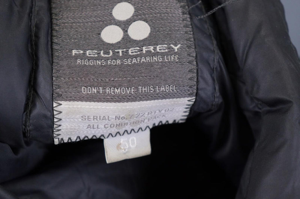 PEUTEREY Gray Padded Full Zip Quilted Goose Down Jacket – Size 50