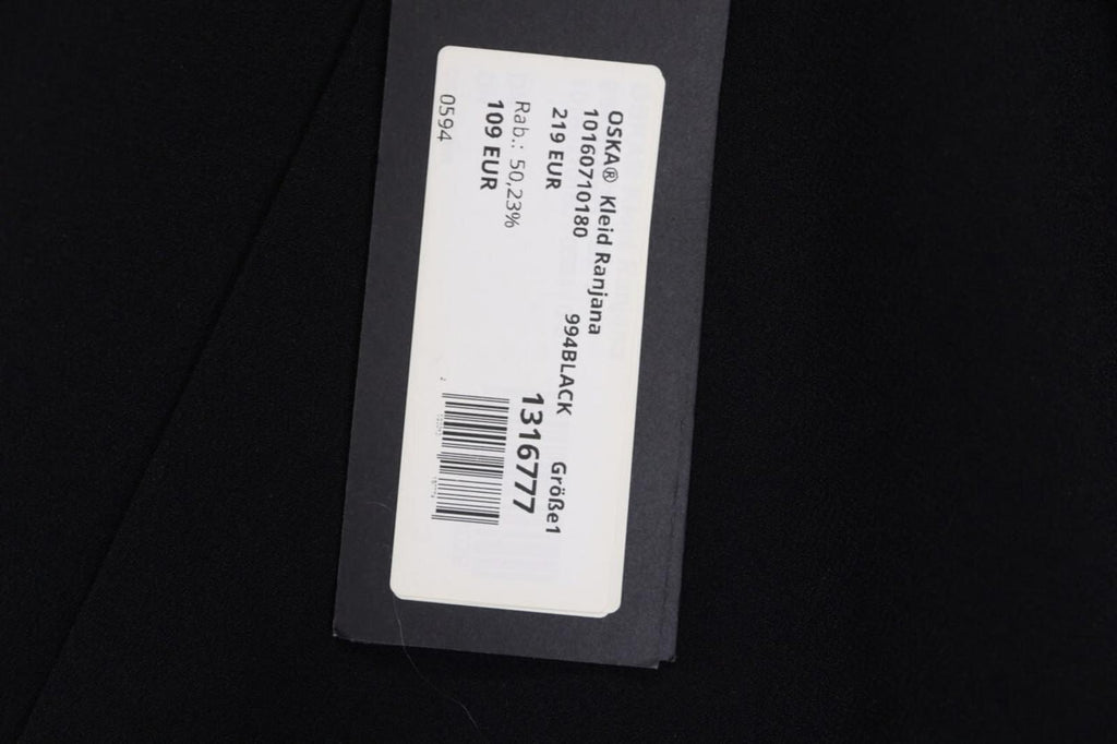 BNWT OSKA Black Lagenlook Oversize Long Sleeve Sweater Midi Dress – Size 1
