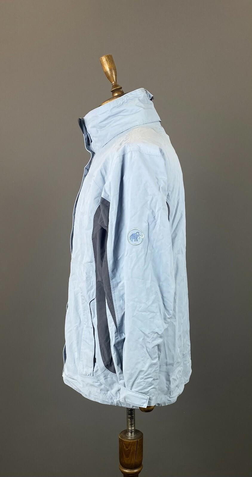 MAMMUT DRY TECH Waterproof Blue Nylon Full Zip High Neck Ski Jacket – Size L