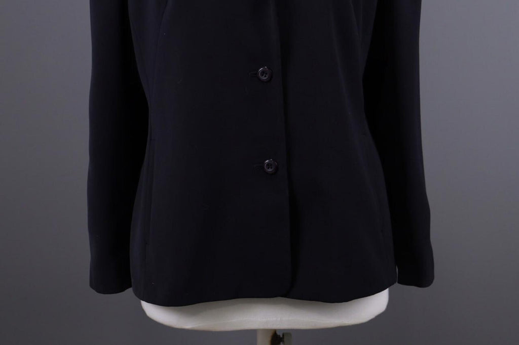 JIL SANDER Black Three Button Lightweight Blazer Jacket – Size 38 / S