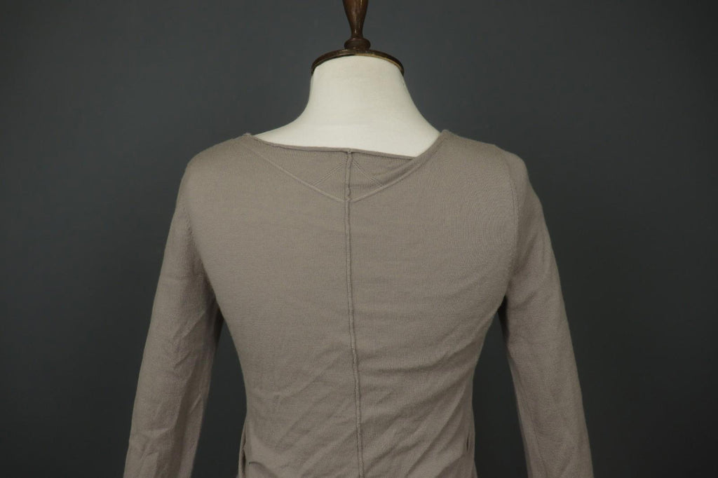 MARITHE FRANCOIS GIRBAUD Gray Cashmere Knit Button Front Cardigan Sweater Sz 38