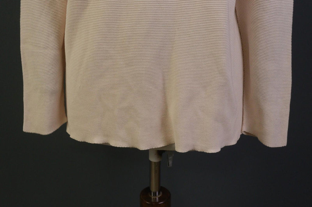 OSKA Pink Long Sleeve V-Neck Pullover Knit Sweater