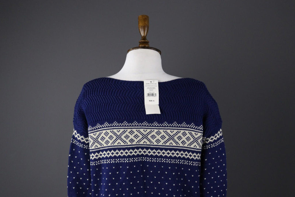 DENIM & SUPPLY RALPH LAUREN Blue Fair Isle Knit Sweater – Size S