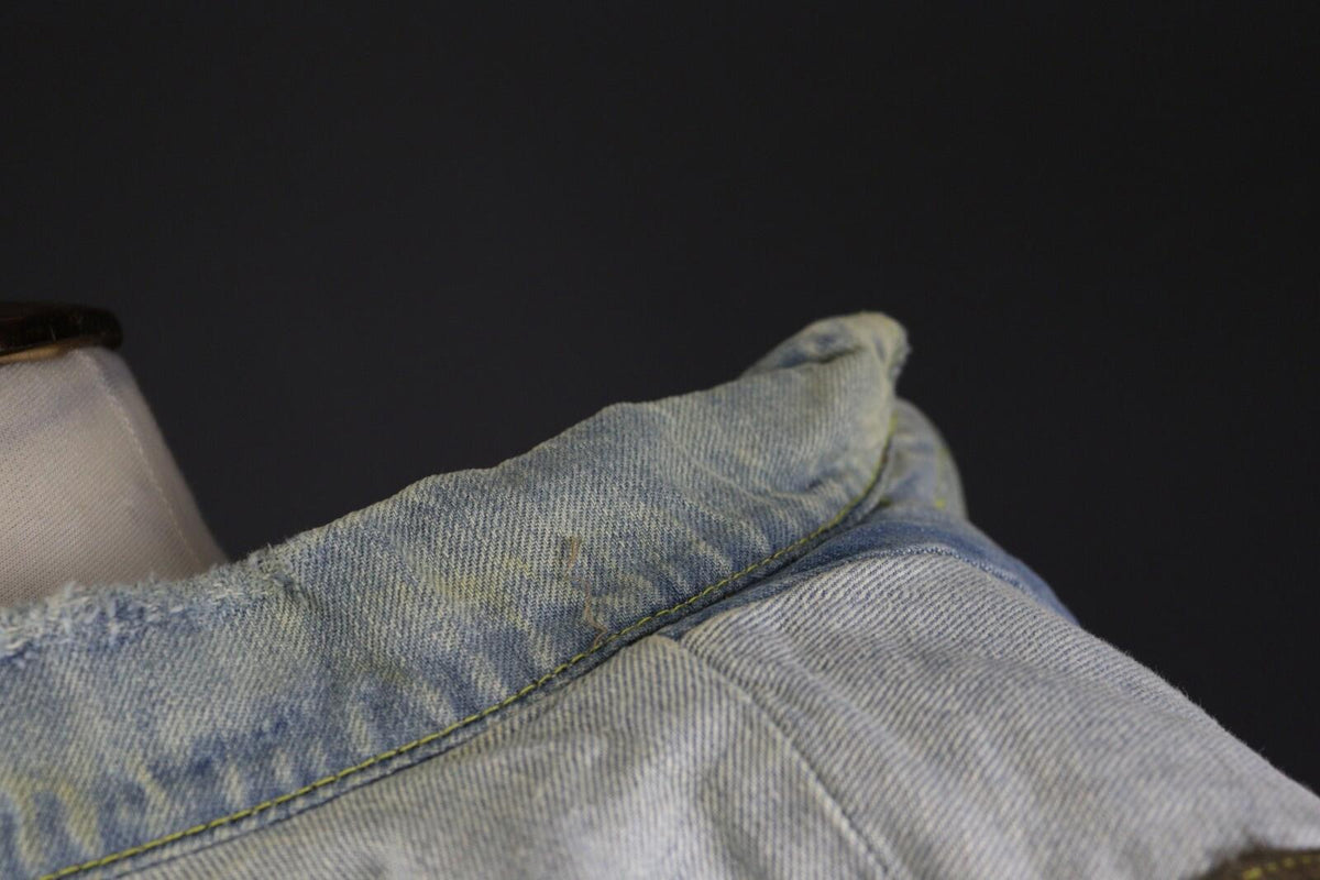 DENIM & SUPPLY RALPH LAUREN Blue Denim Faux Fur Vest Gilet – Size S