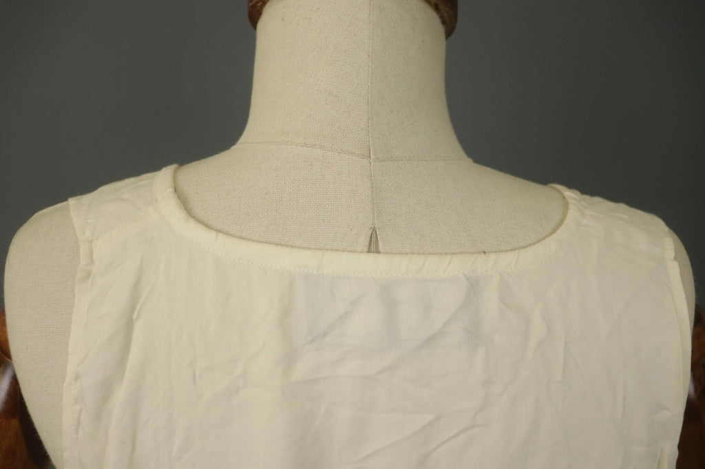 Barbara Lang Cotton Crew Neck Sleeveless Knee Length Pullover Tank Dress Sz L/XL