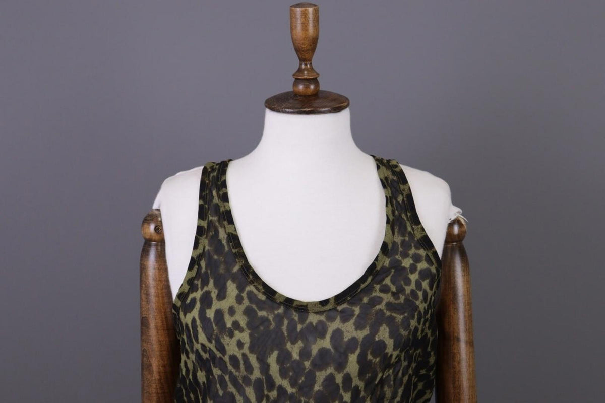 ISABEL MARANT ETOILE Multicolor Animal Printed Mesh Top Shirt Blouse – Size 36 S