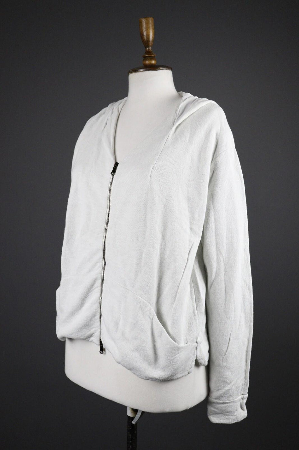 TRANSIT PAR SUCH White Designer Full Zip Hoodie Sweater – Size 4