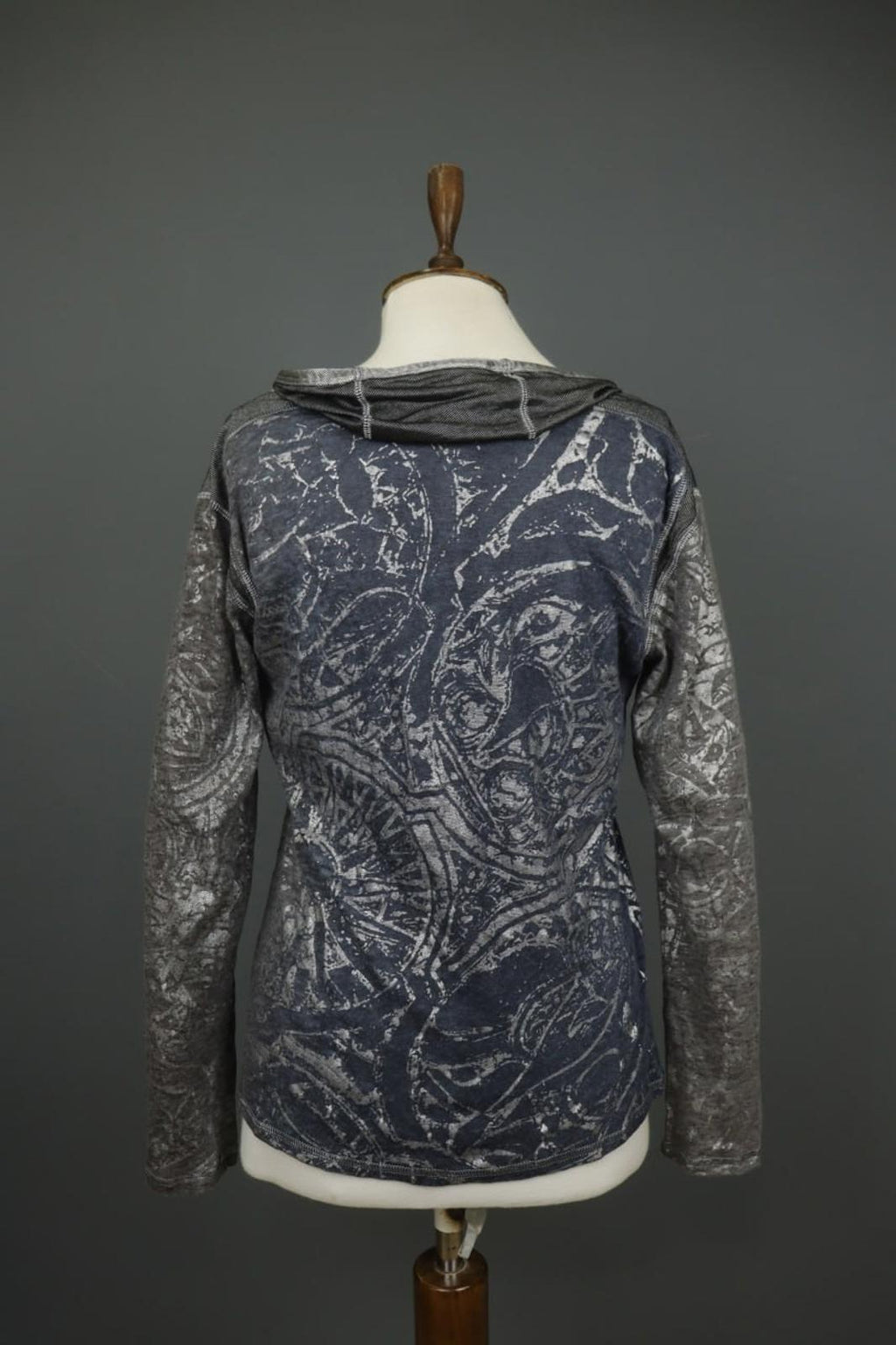 BEATE HEYMANN Multicolor Printed Long Sleeve Pullover Activewear Hoodie – Size 14