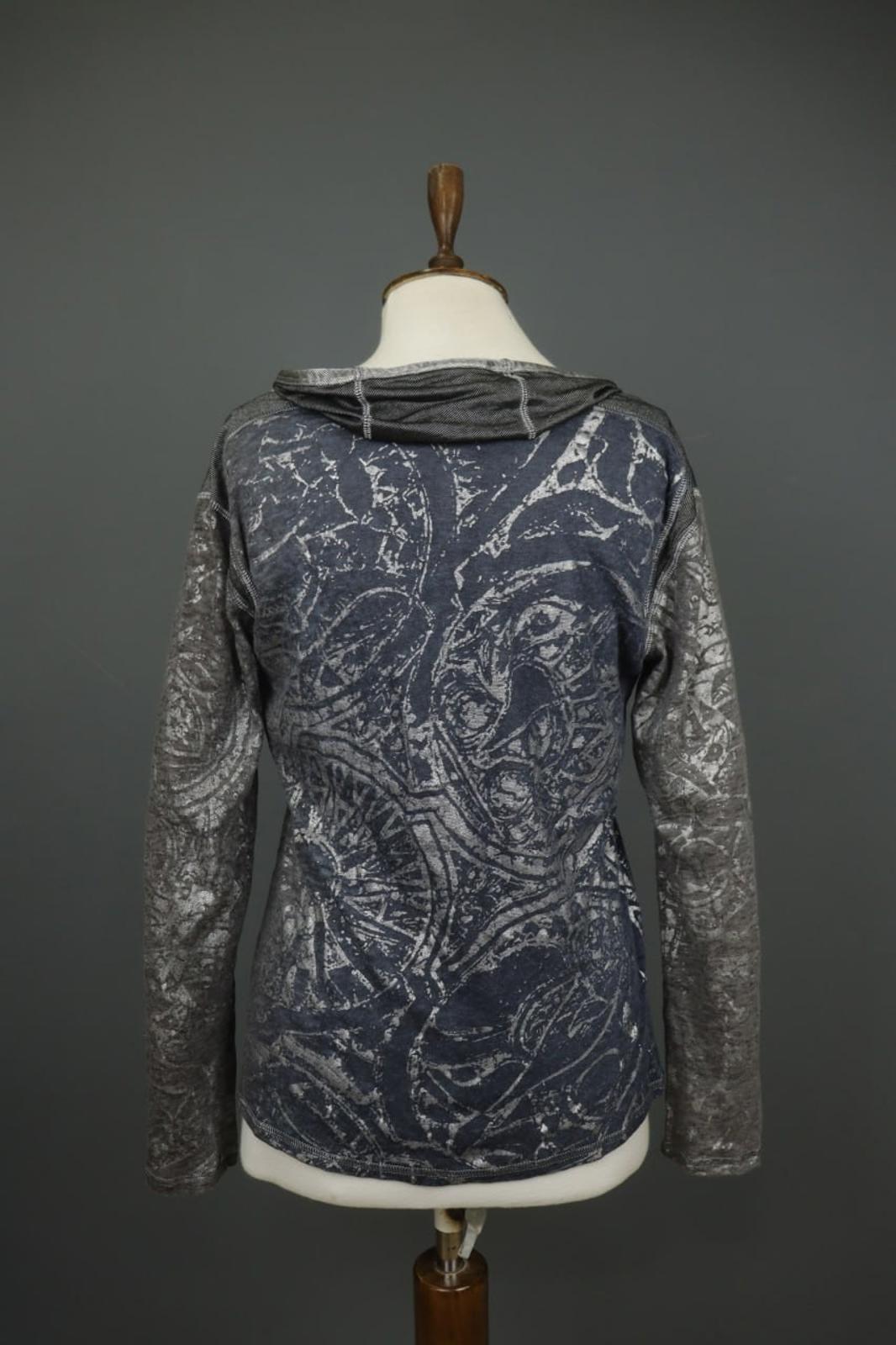 BEATE HEYMANN Multicolor Printed Long Sleeve Pullover Activewear Hoodie – Size 14