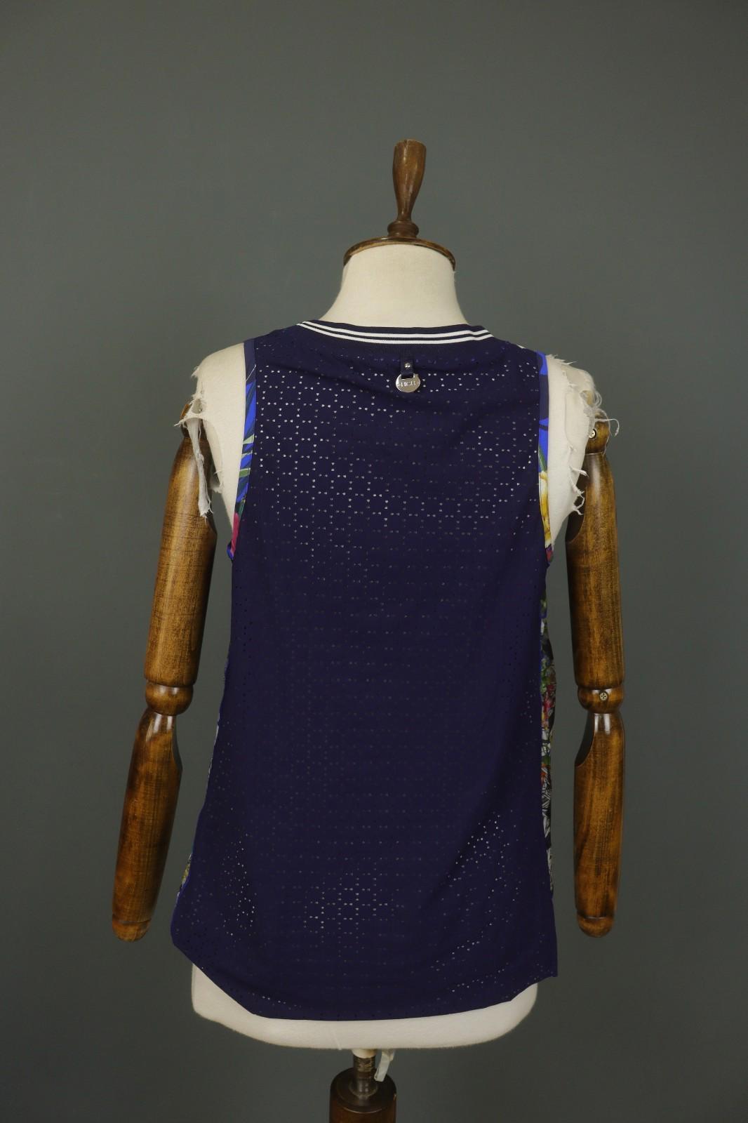 HIGH TECH Multicolor Floral Sleeveless Round Neck Pullover Tank Top – Size S / M