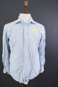La Martina Buenos Aires Blue Solid Long Sleeve Dress Shirt – Size XL 43