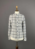 DOLCE&GABBANA White Check Button Up Long Sleeve Shirt – Women's S