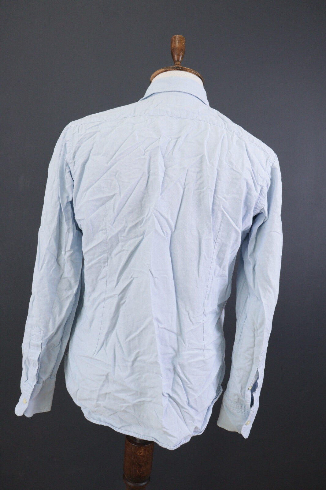 La Martina Buenos Aires Blue Solid Long Sleeve Dress Shirt – Size XL 43