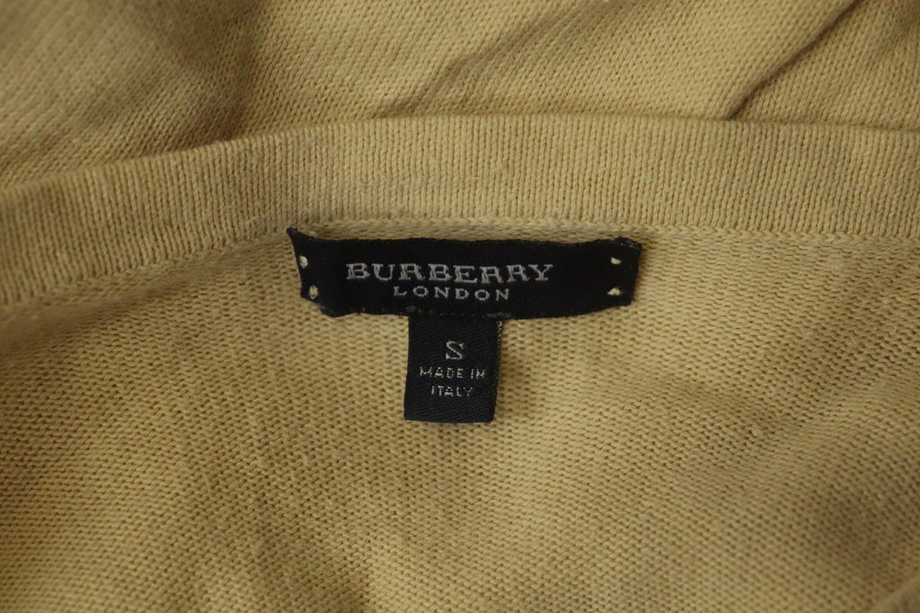 BURBERRY London Yellow Casual Long Sleeve Round Neck Pullover Knit Top – Size S