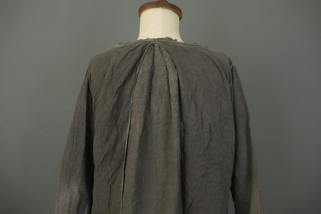 RUNDHOLZ Gray Round Neck Casual Long Sleeve Regular Fit Pullover Blouse Top Sz M