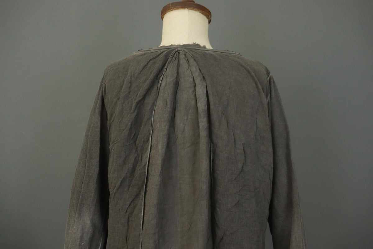 RUNDHOLZ Gray Round Neck Casual Long Sleeve Regular Fit Pullover Blouse Top Sz M
