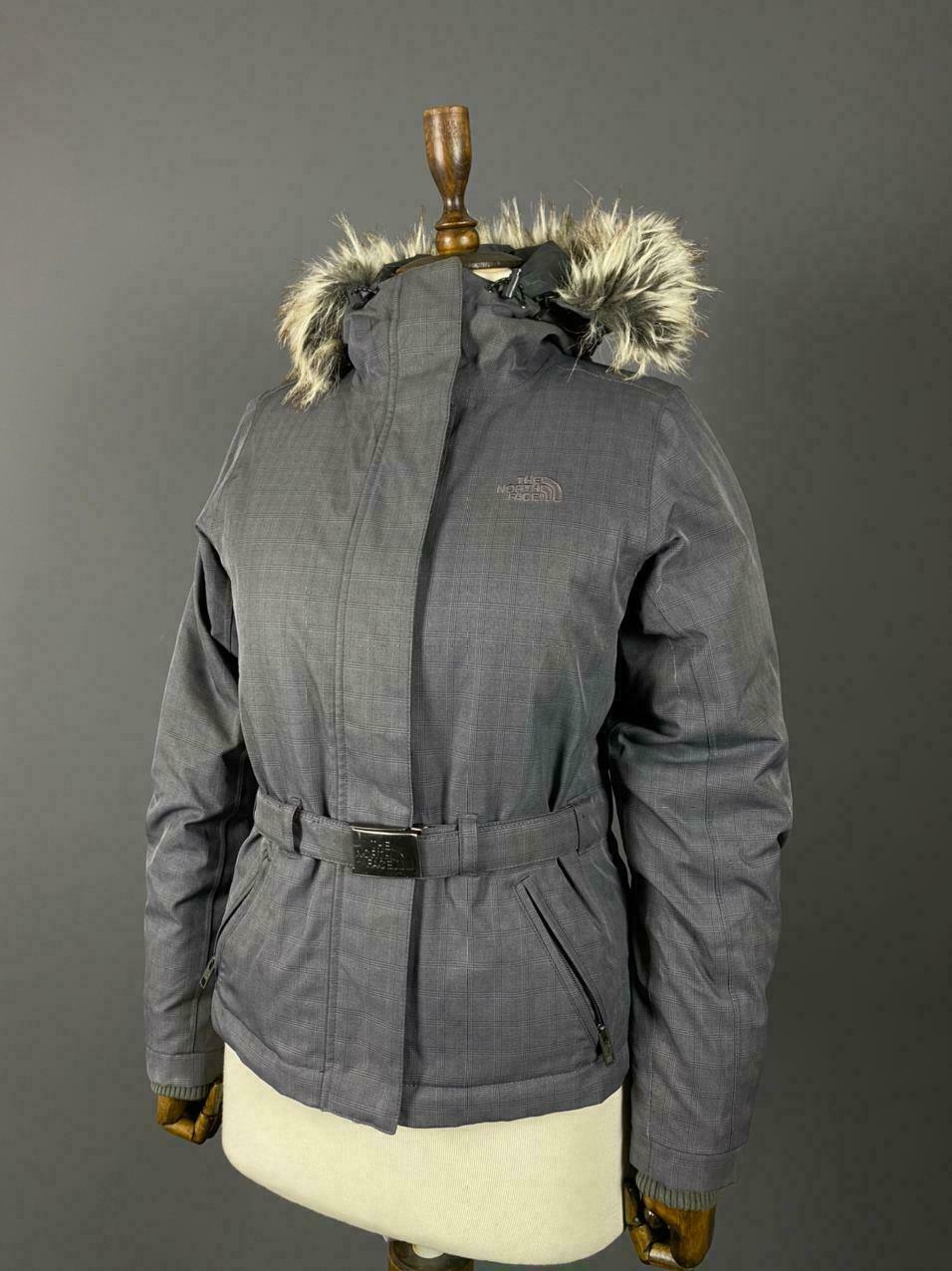 The North Face Grey Hooded Goose Down Zip Up Belted Jacket – Women's XS